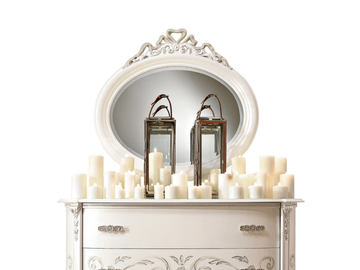 FASHION TIME - Oval framed wall-mounted wooden mirror by Barnini Oseo - view 2